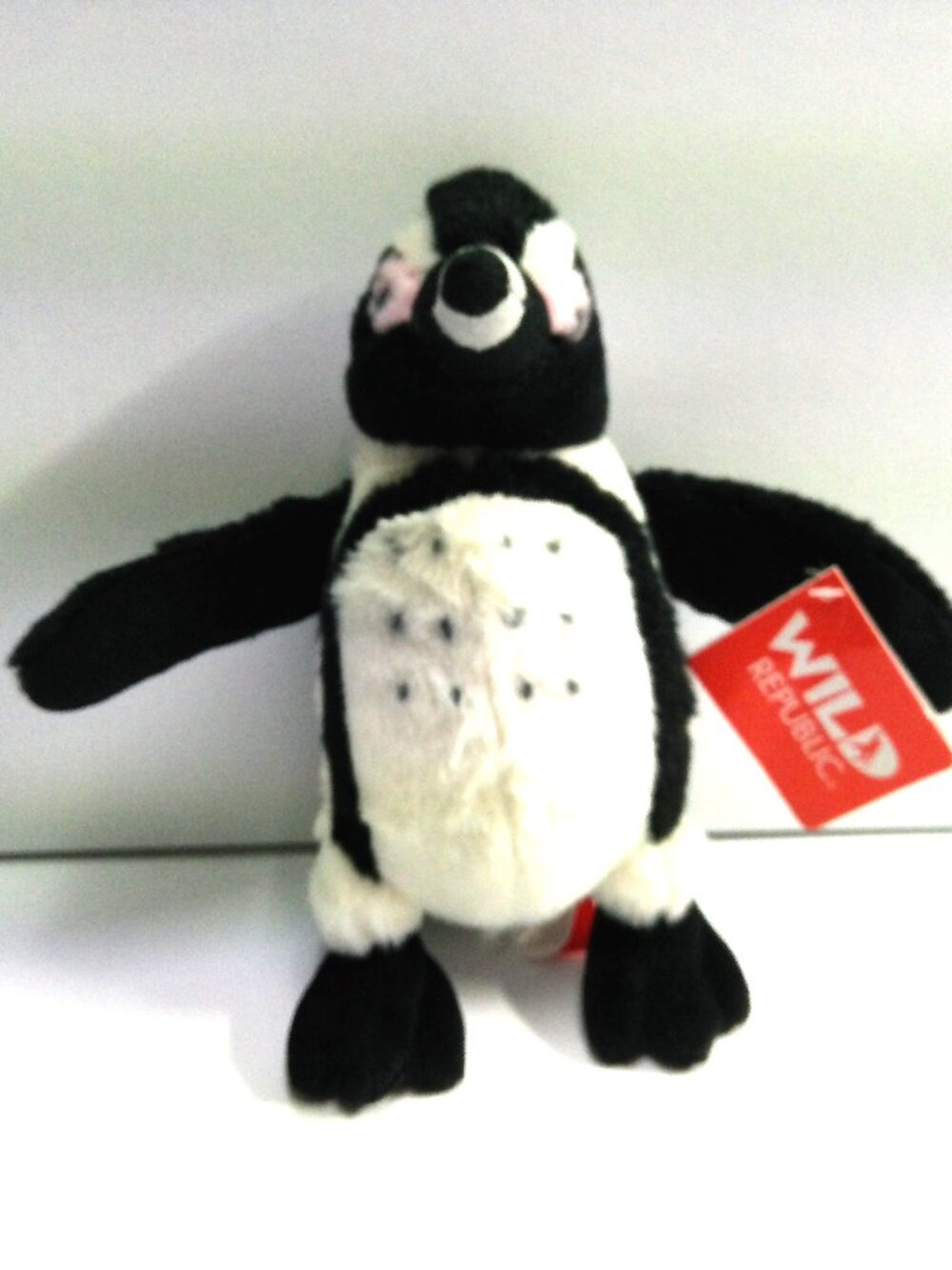 Wild Republic Black Footed Penguin Cuddlekins 7.5" H New w/Tag Black, White 2018